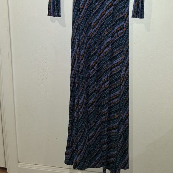 FREE PEOPLE Phobe Blue Wrap Maxi Dress - Picture 8 of 9